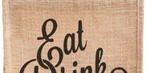 Three Bottle Jute - Tote Bag - KWC - 009