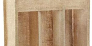 Three Bottle Jute - Tote Bag with PVC Window - KWC - 008