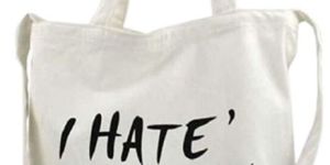 White Color Dual Carry Handle Cotton Tote Bag - KCT - 004