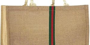 full gusset x-large burlap jute tote bag