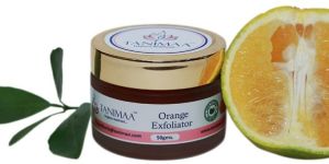orange exfoliator face scrub