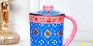 21cm Hand Painted Aluminium Jug