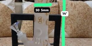 14 Inch Frosted Glass Beaker