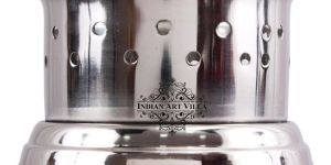 IndianArtVilla Steel Sigdi Food Warmer Angeethi