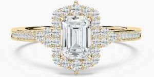 round emerald diamond wine blossom engagement ring