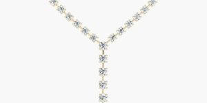 Round Diamonds Infinite Grace Tennis Fashion Womens Necklace