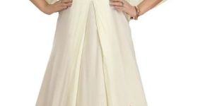 women cream cotton maxi dress