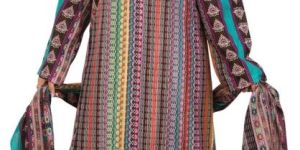 Women Stylish Long Cotton Maxi with Mixed Prints