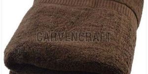 Plain Brown Cotton Bath Towel
