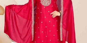 ladies red pant suits set