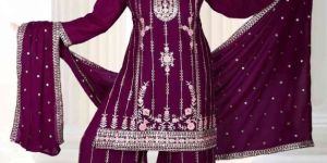 Ladies Wine Palazzo Suits