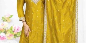 Ladies Yellow Pant Suits
