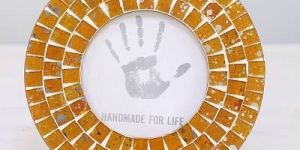 TI 828 Mosaic Glass Photo Frames