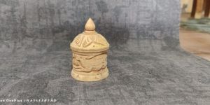 5 Inch Hand Carved Wooden Box