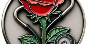 Rose Design Lapel Pin