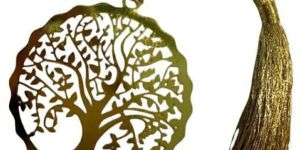 Round Tree Metal Bookmark