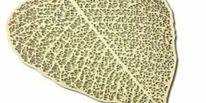 Sacred Fig Leaf Design Metal Bookmark