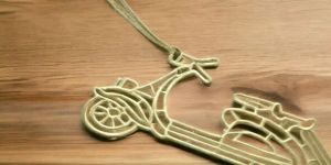 Scooter Design Metal Bookmark