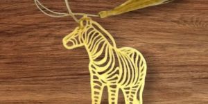 Zebra Design Metal Bookmark