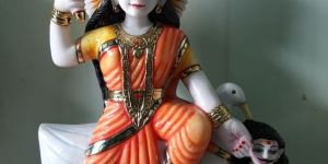 Mata Baglamukhi Marble Murti