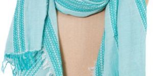 Woven Striped Shawl With Tassels