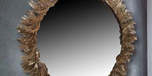 Shiny Ferns Wall Mirror For Decor