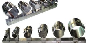 SS Pipe Holder With Hose Clamp