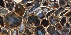 Precious Stone Black Agate Stone