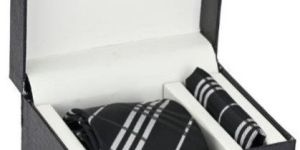 Premium Square Checked Broad Tie Pocket