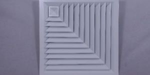 Square Ceiling Diffuser with Two Way Corner Throw