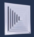 Square Ceiling Step Down Diffuser