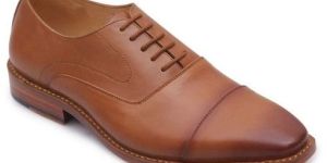 Genuine Leather Brown Oxford Shoe for Men