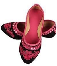 Womens Velvet Jutti
