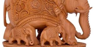 Wooden Ganesh Statue