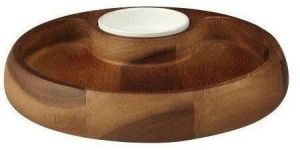 Wooden Round Chip N Dip