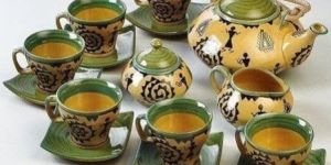 Yellow & Green Tea Set