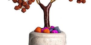 Handmade Rudraksha Tree Set of 2