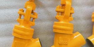 Welded Bonnet Y Globe Valve, A105N, 1/2 In, 1500 LB, API 602