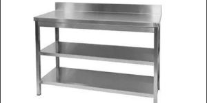 Work Table with Two Undershelves