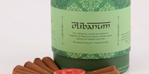 Olibanum Incense Dhoop Cones with Holder