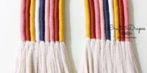 Large Macrame Rainbow Wall Hanging