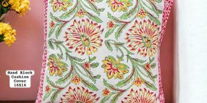 Multicolour Hand Block Print Cushion Covers
