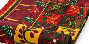 Pure Cotton Jaipuri Bedcovers Multicolor 90x108