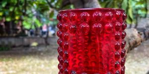 Premium Bubble Designer Glass Candle Jar