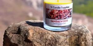 Sandalwood Blended Soy Wax Scented Candle With Metal Lid