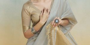 women pure handloom khadi silk digital print saree