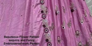 Women Sequins And Fancy Embroidered Work Perfect Partywear Lehenga Choli