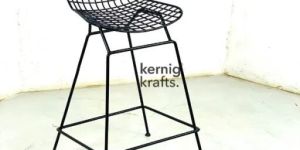 Wireframe Metal Bar Chair