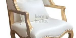 Wooden HAND-CARVED Aristocratic Upholstered Living Room Chair