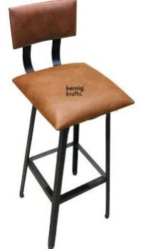 zanzibar industrial upholstered bar chair